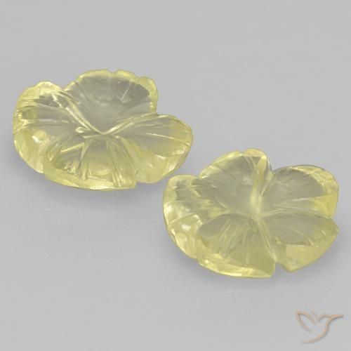 Shop natural 5.97ct 薄いパイナップルイエロー 石英 gems, フラワーカット, from ブラジル at GemSelect. In stock, global shipping!