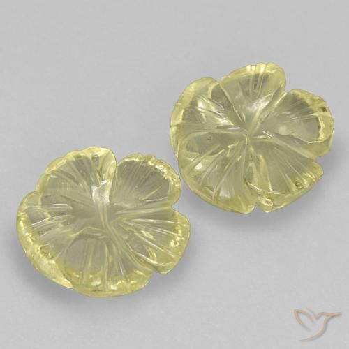 Shop natural 4.21ct ミディアム薄いイエロー 石英 gems, フラワーカット, from ブラジル at GemSelect. In stock, global shipping!