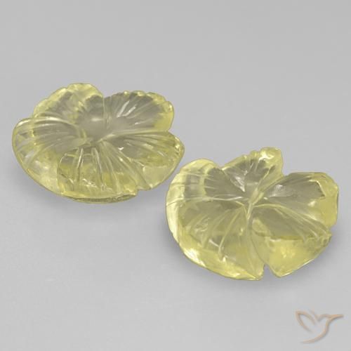 Shop natural 4.21ct ミディアム薄いイエロー 石英 gems, フラワーカット, from ブラジル at GemSelect. In stock, global shipping!