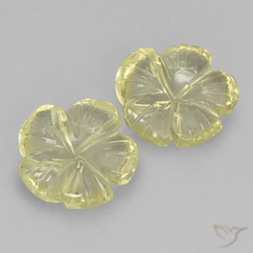 Shop natural 3.71ct ミディアム薄いイエロー 石英 gems, フラワーカット, from ブラジル at GemSelect. In stock, global shipping!