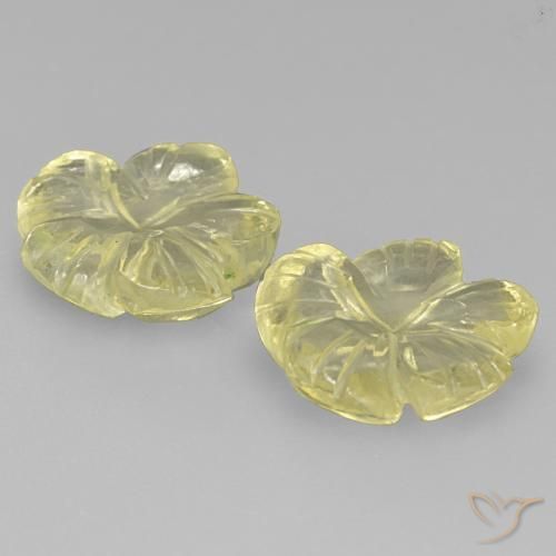 Shop natural 3.71ct ミディアム薄いイエロー 石英 gems, フラワーカット, from ブラジル at GemSelect. In stock, global shipping!