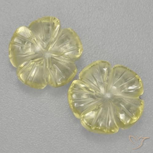 Shop natural 3.64ct ミディアム薄いイエロー 石英 gems, フラワーカット, from ブラジル at GemSelect. In stock, global shipping!