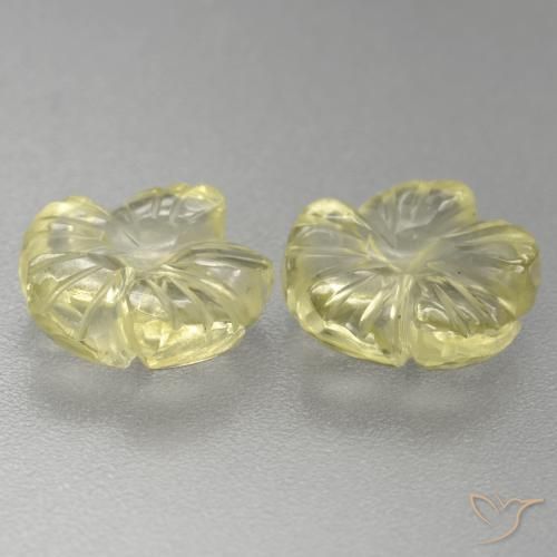 Shop natural 3.64ct ミディアム薄いイエロー 石英 gems, フラワーカット, from ブラジル at GemSelect. In stock, global shipping!