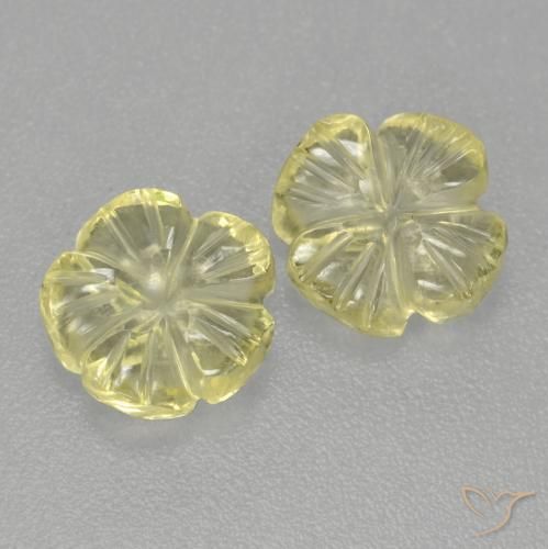 Shop natural 2.80ct 薄いイエロー 石英 gems, フラワーカット, from ブラジル at GemSelect. In stock, global shipping!