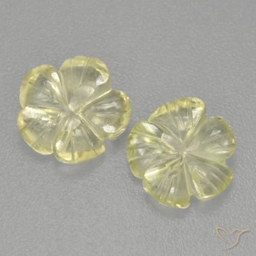 Shop natural 2.43ct ミディアム薄いイエロー 石英 gems, フラワーカット, from ブラジル at GemSelect. In stock, global shipping!