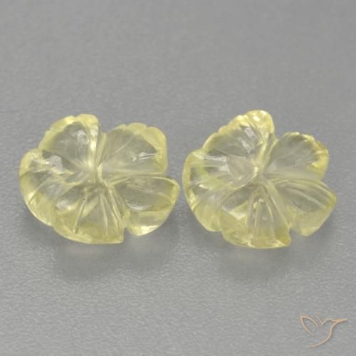 Shop natural 2.43ct ミディアム薄いイエロー 石英 gems, フラワーカット, from ブラジル at GemSelect. In stock, global shipping!