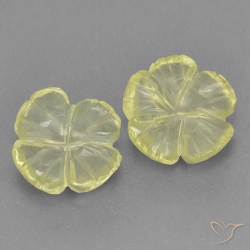 Shop natural 3.51ct ミディアム薄いイエロー 石英 gems, フラワーカット, from ブラジル at GemSelect. In stock, global shipping!