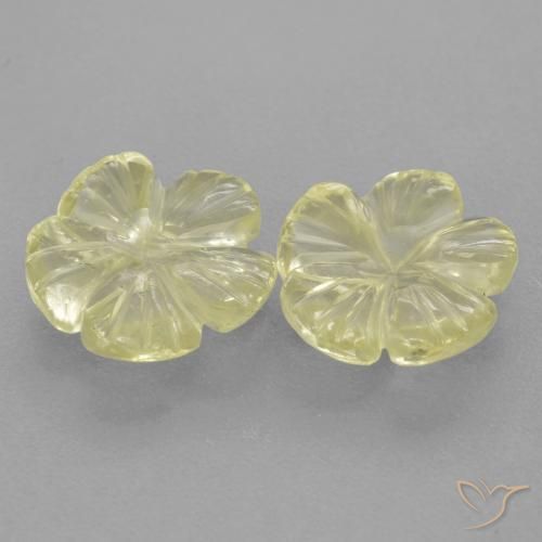 Shop natural 3.69ct ミディアム薄いイエロー 石英 gems, フラワーカット, from ブラジル at GemSelect. In stock, global shipping!