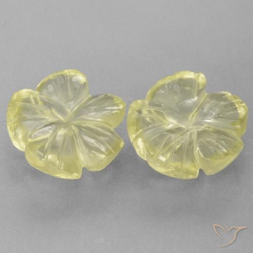 Shop natural 5.33ct レモンイエロー 石英 gems, フラワーカット, from ブラジル at GemSelect. In stock, global shipping!