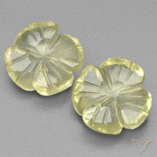 Shop natural 5.03ct レモンイエロー 石英 gems, フラワーカット, from ブラジル at GemSelect. In stock, global shipping!