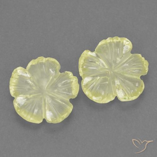 Shop natural 2.03ct ミディアム薄いイエロー 石英 gems, フラワーカット, from ブラジル at GemSelect. In stock, global shipping!