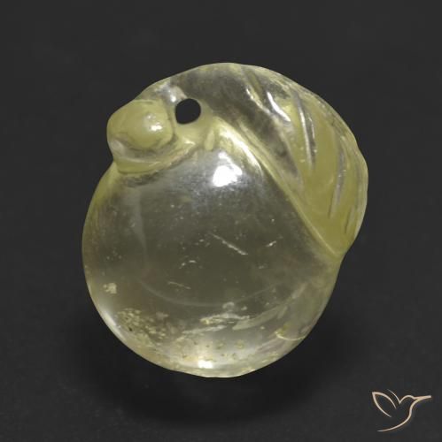 10.58ct 天然 ミディアム薄いイエロー 石英, ファンシー, 透明