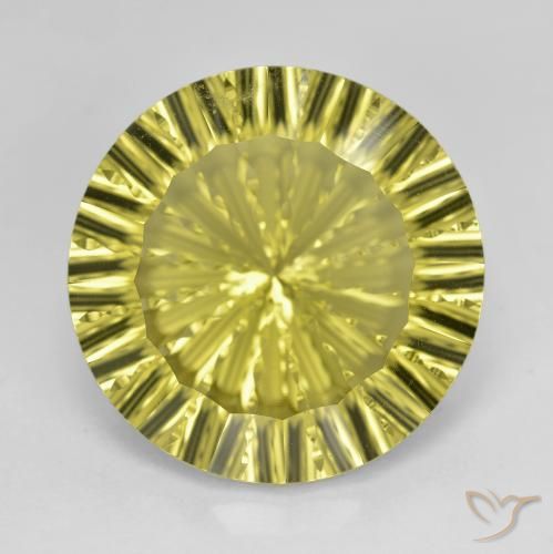 16.29ct 天然 ライトグリーン 石英, ラウンド, VVS