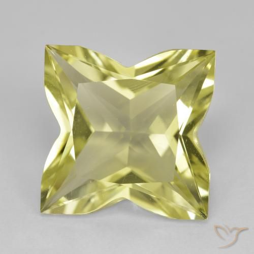 6.88ct 天然 ミディアムイエロー 石英, ファンシー, VVS