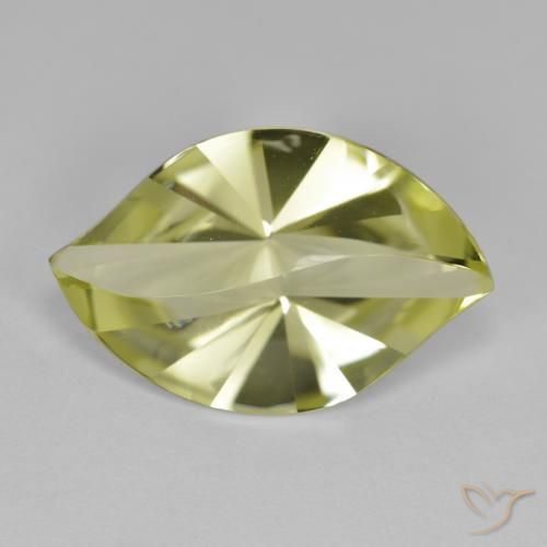 8.80ct 天然 ミディアムイエロー 石英, マーキーズ, VVS