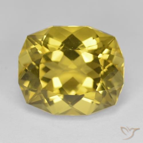 11.75ct 天然 ミディアムイエロー 石英, ファンシー, VVS-VS