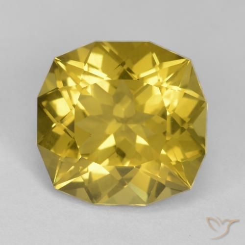 9.43ct 天然 ミディアムイエロー 石英, ファンシー, VS