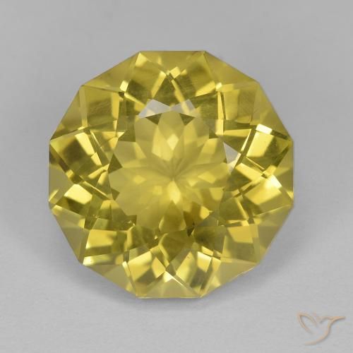9.52ct 天然 茶色がかった黄色 石英, ファンシー, VS
