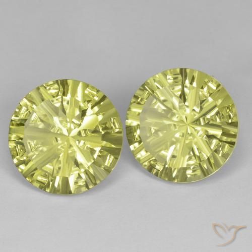 Shop natural 10.60ct 緑ががかったイエロー 石英 gems, ラウンド, from ブラジル at GemSelect. In stock, global shipping!