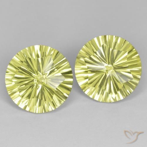 Shop natural 10.02ct 緑ががかったイエロー 石英 gems, ラウンド, from ブラジル at GemSelect. In stock, global shipping!