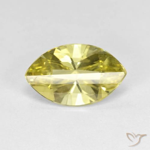 2.84ct 天然 ライトイエロー 石英, マーキーズ, VVS
