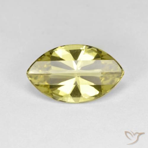 2.58ct 天然 ライトイエロー 石英, マーキーズ, VVS, Photo A