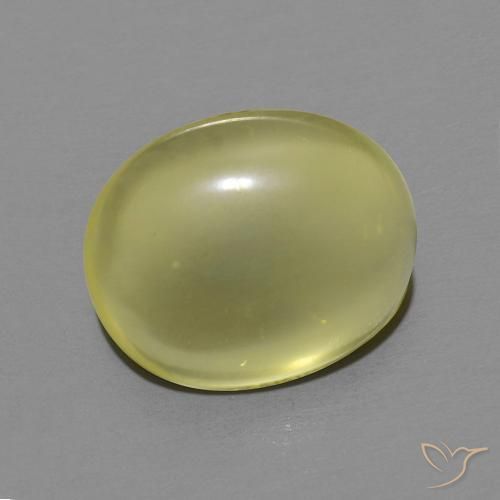 5.21ct 天然 ミディアムイエロー 石英, 楕円形, 透明