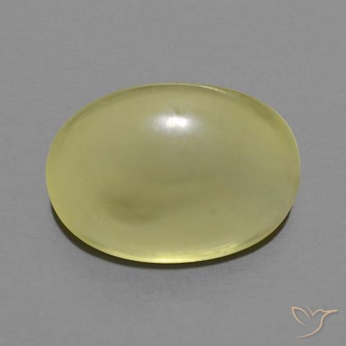 6.92ct 天然 ミディアムイエロー 石英, 楕円形, 透明