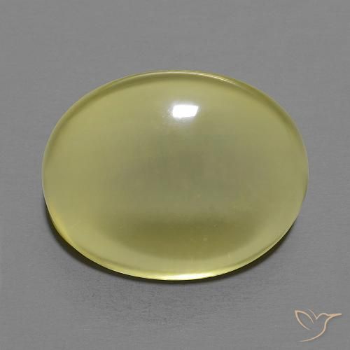 12.44ct 天然 ミディアムイエロー 石英, 楕円形, 透明