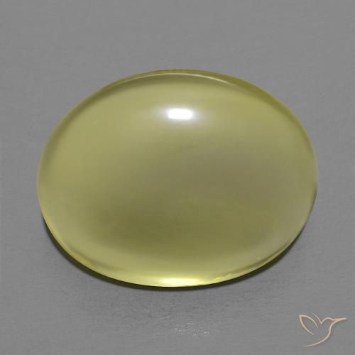 12.65ct 天然 ミディアムイエロー 石英, 楕円形, 透明