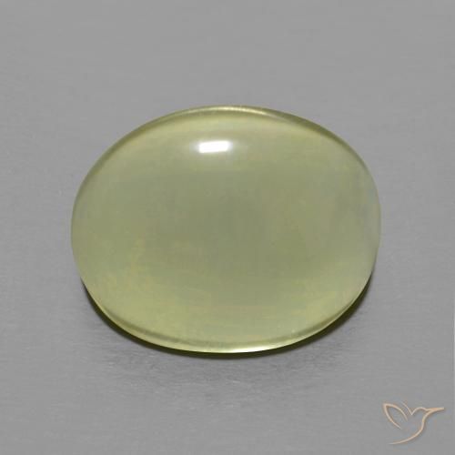 4.67ct 天然 グリーンイエロー 石英, 楕円形, 透明