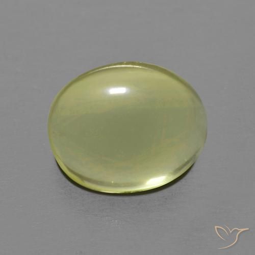 3.59ct 天然 コーンイエロー 石英, 楕円形, 透明