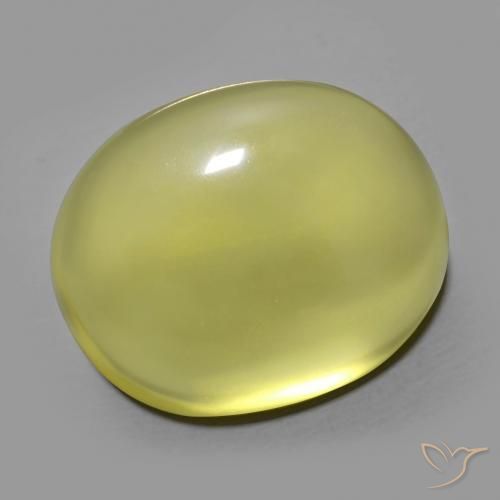 24.95ct 天然 ミディアムイエロー 石英, 楕円形, 透明