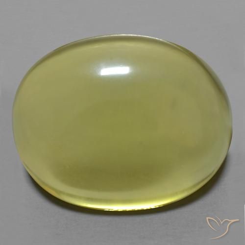 29.47ct 天然 ミディアムイエロー 石英, 楕円形, 透明