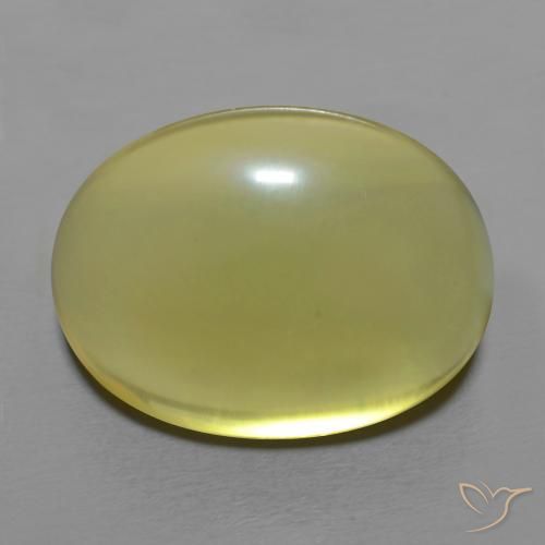 18.16ct 天然 ミディアムイエロー 石英, 楕円形, 透明