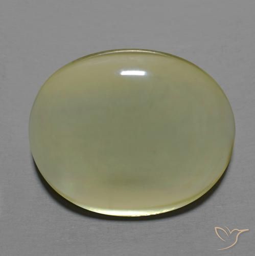 16.19ct 天然 ライトイエロー 石英, 楕円形, 透明