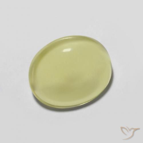 3.28ct 天然 ライトイエロー 石英, 楕円形, 透明