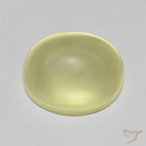 8.68ct 天然 ライトイエロー 石英, 楕円形, 透明