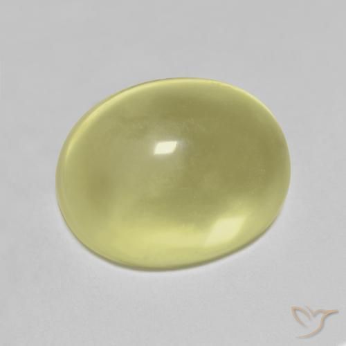 10.98ct 天然 ミディアムイエロー 石英, 楕円形, 透明