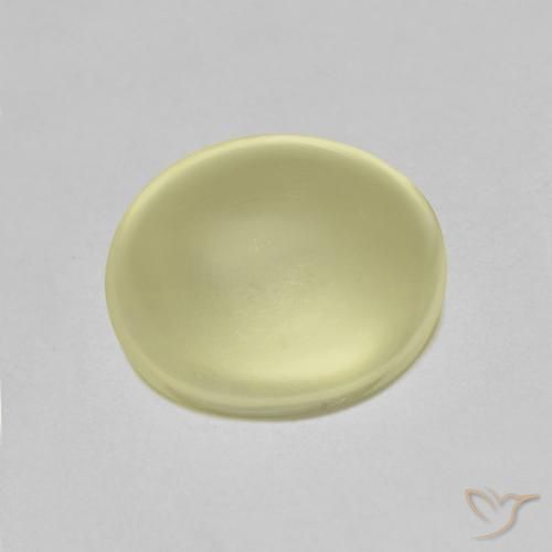 2.95ct 天然 ライトイエロー 石英, 楕円形, 透明