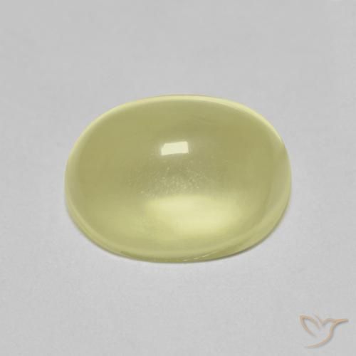 2.81ct 天然 ライトイエロー 石英, 楕円形, 透明