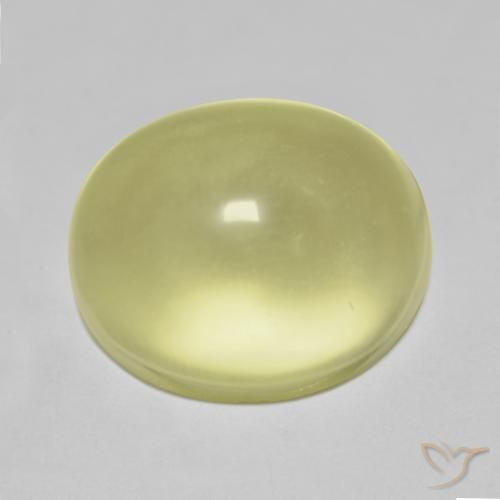 13.87ct 天然 レモンイエロー 石英, 楕円形, 透明