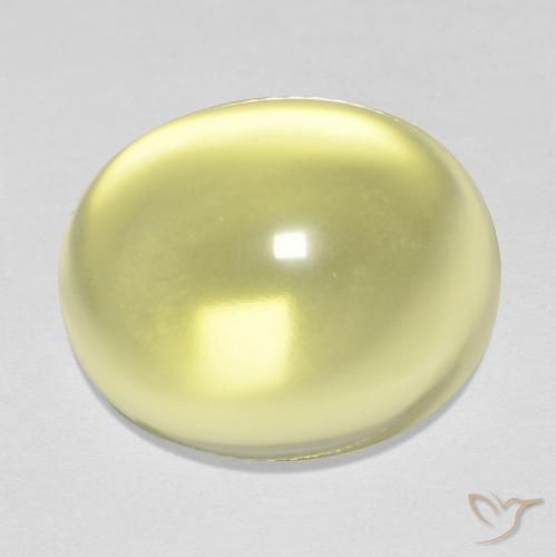 15.77ct 天然 ライトイエロー 石英, 楕円形, 透明