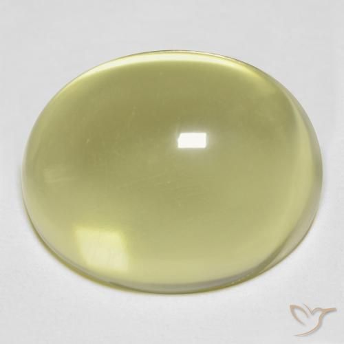 24.51ct 天然 ラグナイエロー 石英, 楕円形, 透明