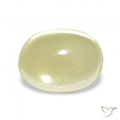 2.68ct ライトイエロー 石英, 楕円形, 透明