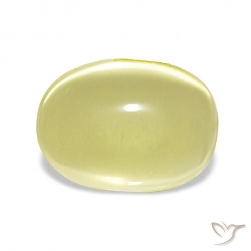 9.42ct ライトイエロー 石英, 楕円形, 透明