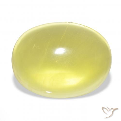 69.55ct ライトイエロー 石英, 楕円形, 透明
