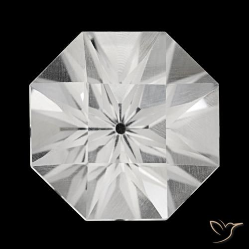 23.18ct ホワイト クォーツ, エメラルドカット, VVS-VS