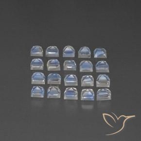 Shop natural 3.27ct 青みがかったホワイト レインボームーンストーン gems, 四角形, from インド at GemSelect. In stock, global shipping!