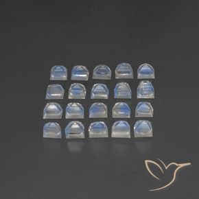 Shop natural 3.33ct 青みがかったホワイト レインボームーンストーン gems, 四角形, from インド at GemSelect. In stock, global shipping!